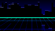 Vaporwave shader frame